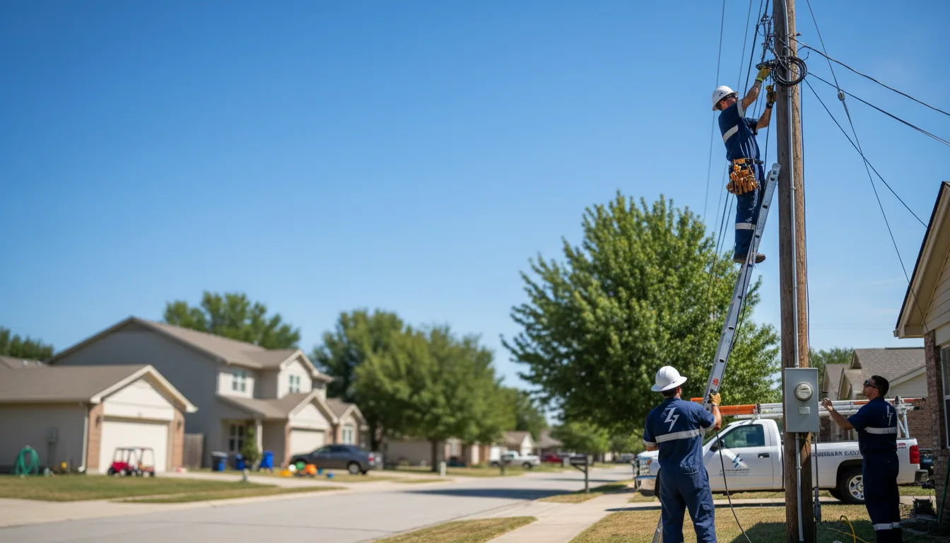 Residential electrician providing installation services in Hodges, AL